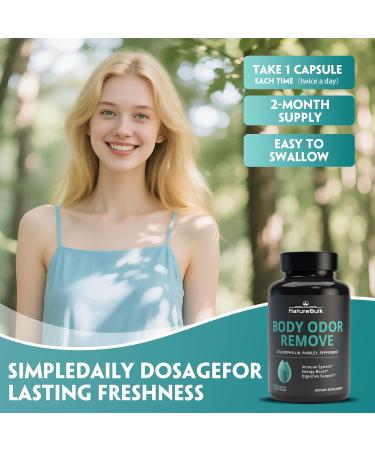 NATUREBULK Natural Freshness Complex - 120 Capsules with Chlorophyll, Parsley & Peppermint - Enhanced with Vitamin C, E & Magnesium - 2 Month Supply - Buy Online on GoSupps.com