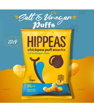 Hippeas Puffs Crisps Gluten Free Pick N Mix | Choose From 4 from 6 Flavours | Sweet & Smokin Herbs We Trust Take it Cheesy Salt & Vinegar Sriracha - Pack of 8 X 22g (2 of Each) 22 g (Pack of 8) - Buy Online on GoSupps.com
