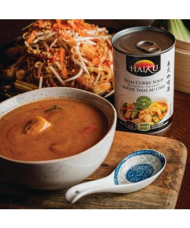 Thai Curry Soup Haiku With Vegetables Ready to Eat Authentic & Premium Asian Cuisine Gluten Free 398ml Thai Curry 398 ml - Buy Online on GoSupps.com
