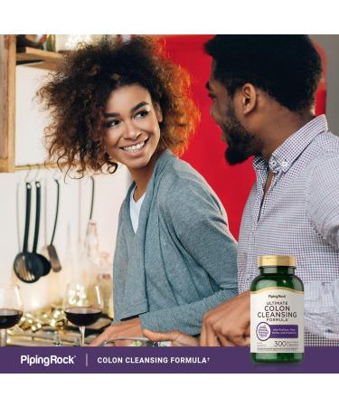Piping Rock Colon Cleanse Pills 300 Capsules - Herbal Detox Supplement with Psyllium Fiber & Probiotics, Non-GMO Gluten Free - Buy Online on GoSupps.com