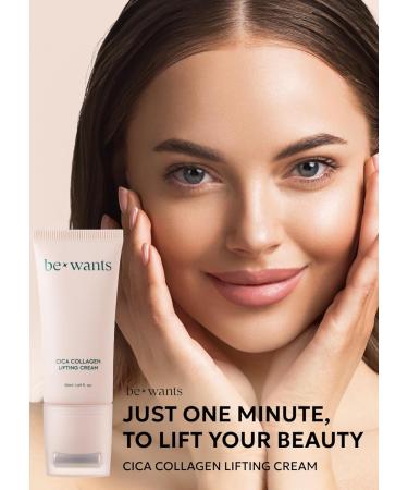  K-Beauty bewants Cica Collagen Lifting Cream(1.7 fl oz) and Phyto Collagen Roll-On Eye Cream - Buy Online on GoSupps.com