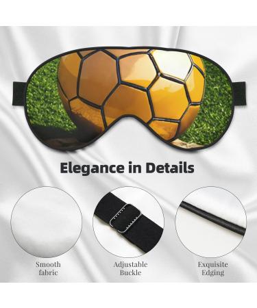 Shop Soccer Print Soft Eye Mask | Perfect for Sleep Travel & Naps Unisex Comfort - Buy Online on GoSupps.com