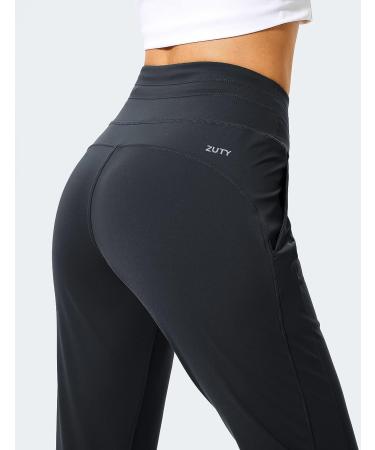 ZUTY High Waisted Women's Joggers with Pockets - Black, XX-Large - Buy Online on GoSupps.com