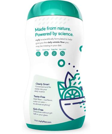 MyFy Natural Prebiotic Fiber Supplement Powder - 10.6oz (60 Servings) | Clear Soluble Digestive Support for Gut Health & Regularity | Non-GMO, Taste-Free, Sugar-Free, Gluten-Free - Buy Online on GoSupps.com
