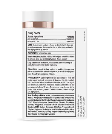 DRMTLGY Anti Aging Clear Face Sunscreen SPF 45 - Oil-Free Zinc Oxide Formula for Sensitive and Acne-Prone Skin - Buy Online on GoSupps.com