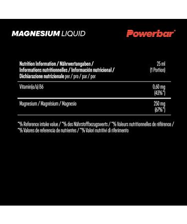 Powerbar Black Line Magnesium Liquid 20 x 25 ml - Buy Online on GoSupps.com
