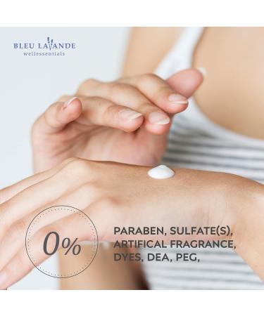 Buy Bleu Lavande Natural Lavender Hand Cream - 100% Pure Lavender Essential Oil Non-Greasy Vegan & Cruelty-Free - Soothing Moisturizer 8.4 Fl Oz - Buy Online on GoSupps.com