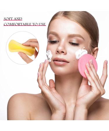 300 Piece Soft Face Cleansing Sponge Set | Makeup Removal, Exfoliating & Facial Care | Pink, Purple, Blue, Yellow, Green Colors | Ideal for Women & Girls - Buy Online on GoSupps.com