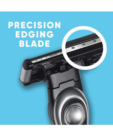 BIC Shaving Razor Blades for Men and Women - 12 Count Refill Cartridges with 5 Blades, Aloe Vera and Vitamin E for Smooth Shave - Silver Black - Buy Online on GoSupps.com