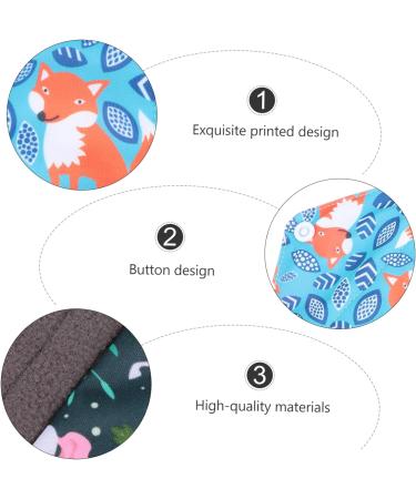 Reusable Bamboo Cloth Panty Liners 6pcs Set for Menstrual Periods - Washable & Eco-Friendly - Buy Online on GoSupps.com