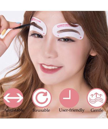 Reusable Eyebrow Stencil Kit - 24 Styles for Perfect Eyebrows in 3 Minutes | Includes Eyebrow Gel and Tint - Ideal for All Face Shapes - Buy Online on GoSupps.com
