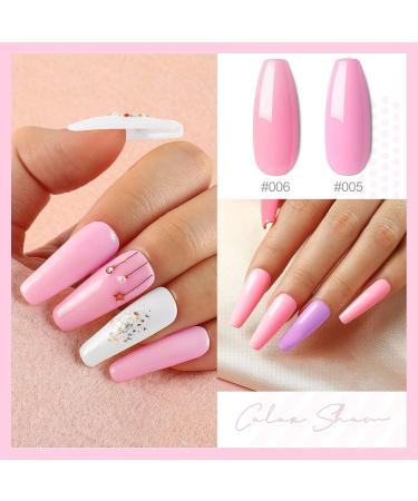 COSCELIA Gel Nail Polish Kit with UV Light - Summer Colors Collection | French Nail Art All in One Kit | Gift for Women | DIY Manicure Set - Buy Online on GoSupps.com