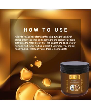 Nourishing Hair Mask 16.9 fl oz | Hydrate & Condition All Hair Types | Frizz Control | Paraben-Free & Cruelty-Free Keratin Treatment - Buy Online on GoSupps.com