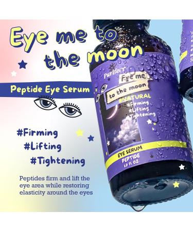Buy Purifect Eye Me to the Moon Peptide Eye Serum - Made in USA Natural Retinol Niacinamide Under Eye Care Anti-Aging & Brightening - 1oz/30ml - Buy Online on GoSupps.com