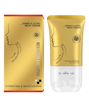 Firming Lifting Neck Cream with Roller Neck Creams for Tightening and Firming Body & Necks Moisturizer for Women to Smooth Wrinkles & Tightening Sagging Skin Double Chin D colletage and Chest