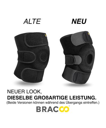 Bracoo KS10 Knee Brace for Men & Women | Neoprene Knee Support with Patella Opening - Ideal for Volleyball Basketball Fitness & Daily Use (Black) - Buy Online on GoSupps.com