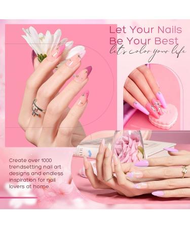 Lemecima 6-Piece Long Lasting UV Gel Nail Polish Set in Princess Pink - Shellac Nail Polish Gift for Women - Nail Art Salon Quality at Home - Buy Online on GoSupps.com