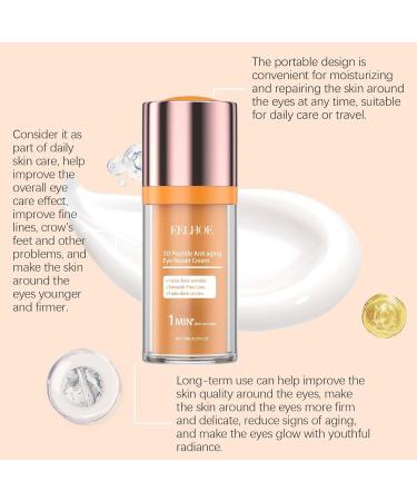 OLLZPJFPK 5D Peptide Eye Repair Cream Eye Moisturizing and Nourishing Cream to Reduce Fine Lines and Tighten Skin - Buy Online on GoSupps.com