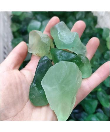 Natural Crystal Rough 300g Natural Green Fluorite Quartz Crystal Stone Rock Rough Polished Gravel Specimen Natural Crystals Decoration Chakra Reiki Balancing - Buy Online on GoSupps.com