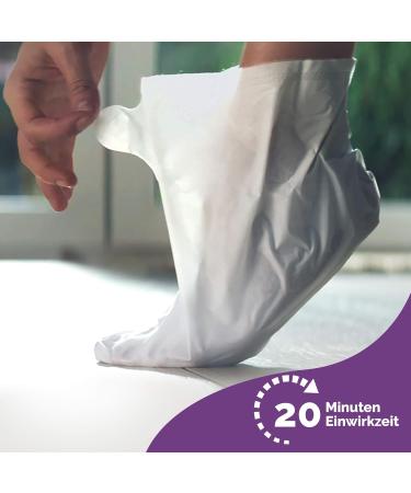 Scholl EXPERTCARE Lavender Foot Mask - Intensive Moisturizing Care - 1 Pair of Disposable Socks - Buy Online on GoSupps.com