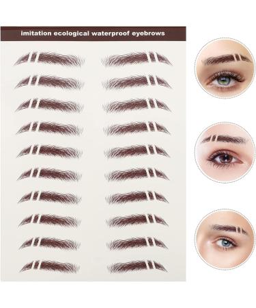 Beavorty 48 pcs eyebrow stickers makeup stickers tattoo eyebrow Artificial Eyebrow Tattoos woman shaper hair - Buy Online on GoSupps.com