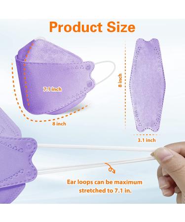 60Pcs KF94 Disposable Face Masks - Fish Mouth Type Aldult Safety Four Layer Protective Cup Type Mask - 95% Protection Rate - Comfortable & Breathable - Suitable for All Adults - Buy Online on GoSupps.com
