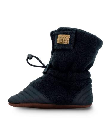 JAN & JUL Soft Sole Baby Walking Shoes Comfortable Fleece Booties (Black Large Toddler) - Buy Online on GoSupps.com