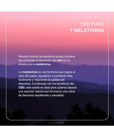 CBD HOME Oils CBD Oil 20 + Melatonin 30 ml Based on Coconut Oil MCT and Organic Hemp Seed Oil Omega 369 Certified Cannabidiol 6000 mg Made in the EU - Buy Online on GoSupps.com