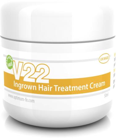 V22 Ingrown Hair Treatment Cream - Paraben and Cruelty Free - 50ml - Buy Online on GoSupps.com