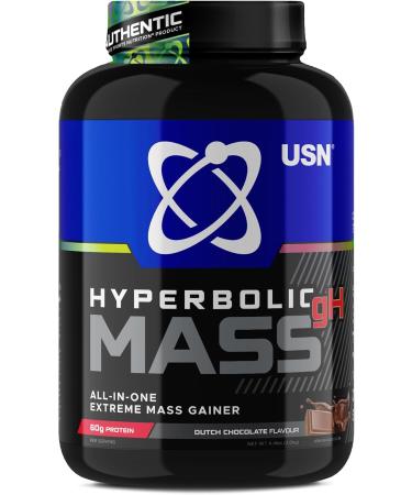 USN Hyperbolic Mass Chocolate 2kg: High Calorie Mass Gainer Protein Powder for Fast Muscle Mass Weight Gainer With Added Creatine and Vitamins Chocolate 2 kg (Pack of 1)