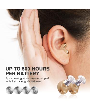 Hearing Aids for Seniors | Noise Cancelling Amplifier | 2 Pack Mini Assist Devices | 3 Ear Tip Sizes - Buy Online on GoSupps.com