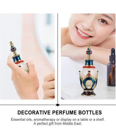 Didiseaon Perfume Bottle Essence Bottle Travel Glass Bottle Antique Middle East 3.5x3.5cm Blue - Buy Online on GoSupps.com