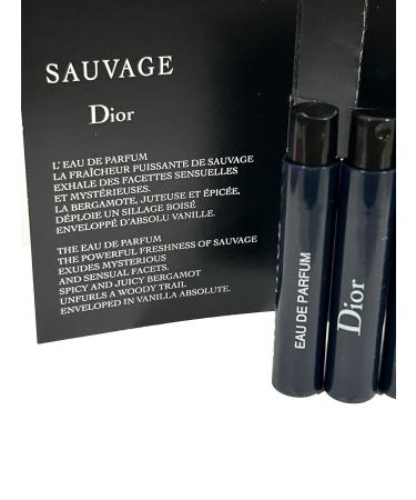 Dior Christian SAUVAGE MEN Sample Perfume EDP Vial 1 ml /0.03 oz - 3 PCS - Set of 3 Wood 0.03 Fl Oz (Pack of 3) - Buy Online on GoSupps.com
