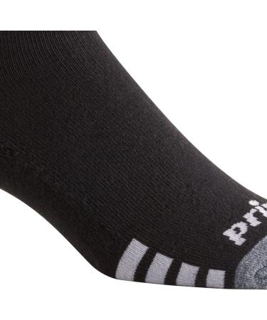 Prince Men's Extended Size Athletic Quarter Socks - 6 Pack, Black - Buy Online on GoSupps.com