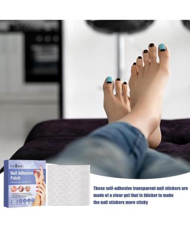 Nail Adhesive Tabs Jelly Double Sided Nail Adhesives | Press on Nails Sticky Tabs Glue Tabs Transparent Flexible for - Buy Online on GoSupps.com