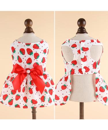 Luojuny Christmas Holiday Dog Dress Valentine's Day Dog Skirts Bowknot Vibrant Color Dog Princess Cosplay Costume Mommy Puppy Shirt Skirt Doggie Dresses Pet Clothes Apparel for Dogs & Cats Red XS - Buy Online on GoSupps.com