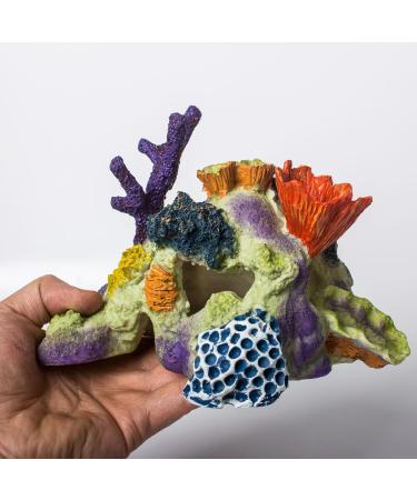 TAOMYPETS Coral Decor for Aquariums | Premium Resin Coral Reef Ornaments for Fish Tanks - Buy Online on GoSupps.com