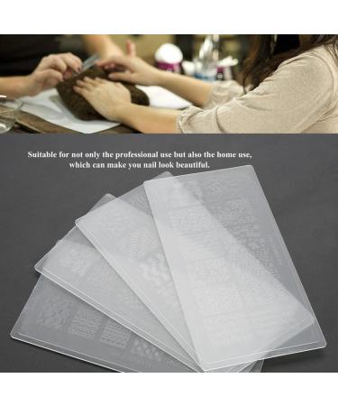 Nail Art Stamp Kit - 10 Silicone Stamping Plates & Stamper Set for Stunning Manicure Designs - International Shipping Available - Buy Online on GoSupps.com