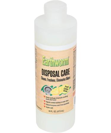Earthworm Garbage Disposal Cleaner 16 Oz - Fresh Lemon Scent | Kitchen Sink Odor Eliminator | Septic Safe | Removes Buildup & Freshens - Buy Now! - Buy Online on GoSupps.com