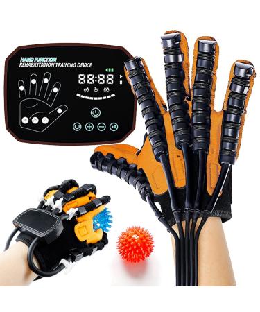 Rehabilitation Robot Gloves for Stroke Hemiplegia Hand Dysfunction Patient Training Device with Mirroring Training Smart Rechargeable Finger Training Rehab Orthotics Right Hand L Large Right Hand