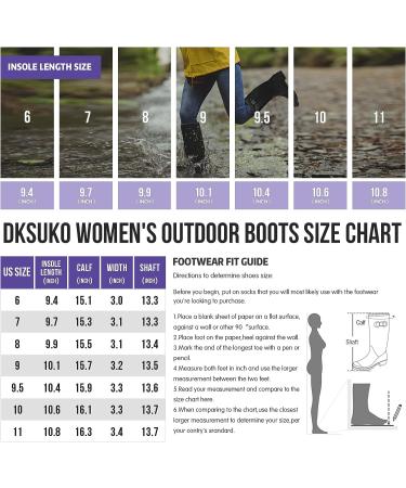 DKSUKO Women's Tall Waterproof Rubber Rain Boots - Size 9 Matte Black - Buy Online on GoSupps.com