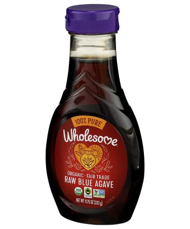 Wholesome Sweeteners Raw Blue Agave Amber 11.75 oz - Natural Sweetener - Buy Online on GoSupps.com