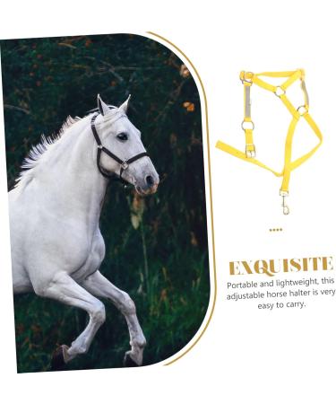 BCOATH Portable Fully Equipment Halter Reflective Racing Bridle Horse Adjustable Head Riding Tool - Buy Online on GoSupps.com