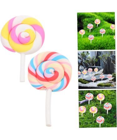 FUNOMOCYA Pack of 20 Rainbow Swirl Lollipops Candy Decorations Random Style - Buy Online on GoSupps.com