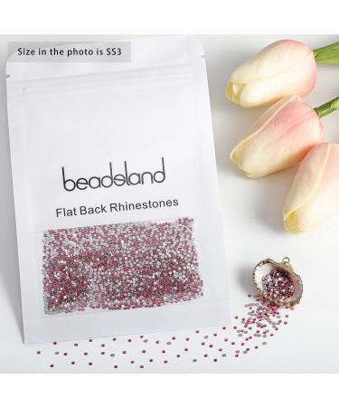 Buy Beadsland 1440 Flat Back Pink Rhinestones - Nail Crystals for Stunning Nails - SS3 (1.3-1.4mm) - International Shipping Available - Buy Online on GoSupps.com