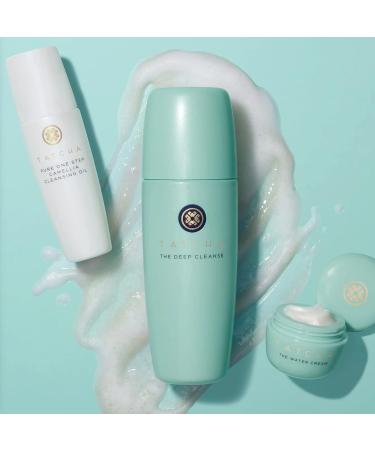 TATCHA Pore-Perfecting Double Cleanser + Hydrate Trio Set: The Deep Cleanse, Camellia Cleansing Oil, Water Cream - 5 oz, 1.7 oz, 0.33 oz - Buy Online on GoSupps.com
