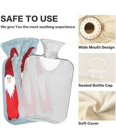 Buy Scandinavian Snowflake Hot Water Bottle - 2L Soft Fleece Cover for Hot & Cold Compress - International Shipping Available - Buy Online on GoSupps.com
