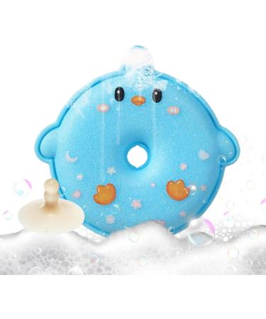 Shower Sponge for Body Scrubber Sponge Bath Ball for Kids - Body Scrub Shower Ball for Hotel Bathroom Home Dormitory and Travel Blue - Buy Online on GoSupps.com