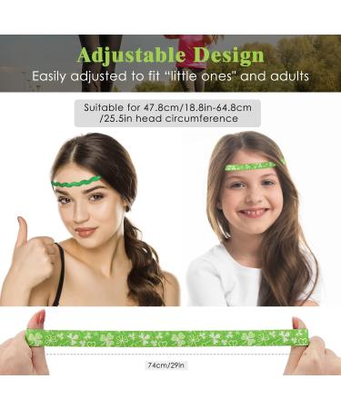 MoKo St. Patrick's Day Headband 5 Pack - Green Glitter Clover Accessories for Women, Girls, Teens - Buy Online on GoSupps.com
