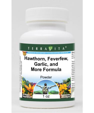 Hawthorn Feverfew Garlic and More Formula Powder (1 oz ZIN: 517116) - 3 Pack